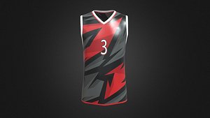 Basketball Jersey Player 03 In Low Poly model