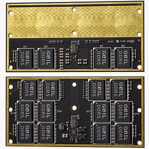 DDR5 PC Memory RAM CAMM2 PCB PBR
