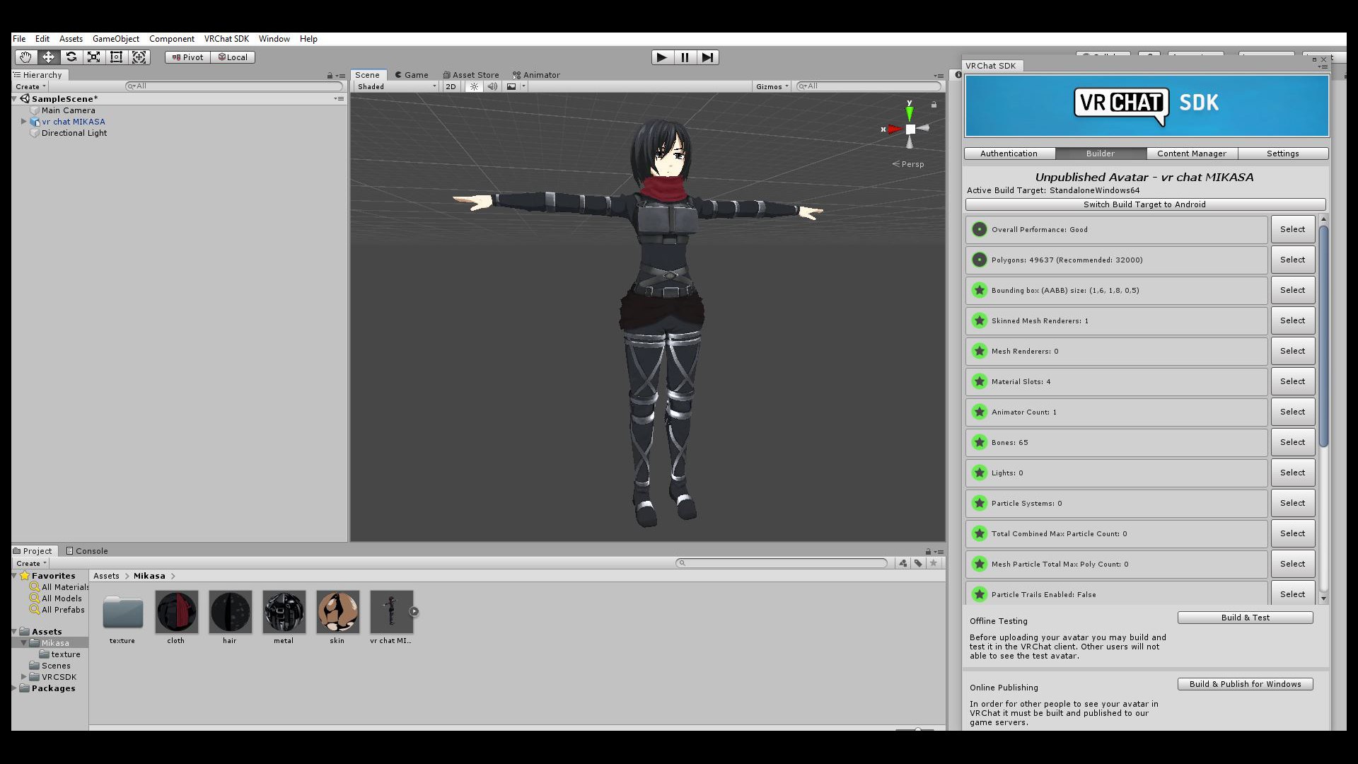 3D Mikasa Ackerman - Shingeki no Kyojin model https://p.turbosquid.com/ts-thumb/DG/9VzH5A/gr/unity2/jpg/1618361133/1920x1080/fit_q87/d01894eaa97ef05742699205815f049233e7b81f/unity2.jpg