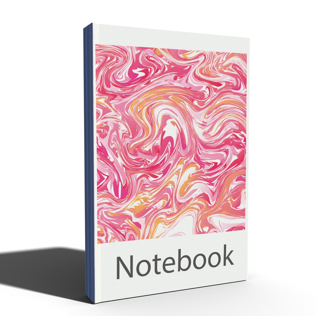 Pink Notebook 3D - TurboSquid 2088439
