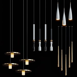3D fulcrum light chandelier model