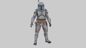 Star Wars Jango Fett Simple Rigged