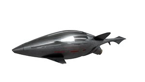 51Caved spaceship model