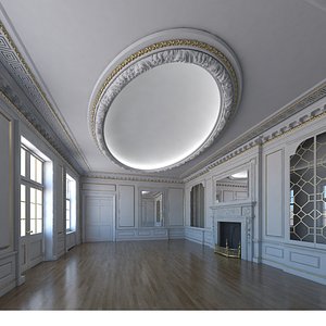 3D classic interior room