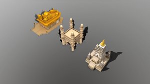 3D model indian monuments