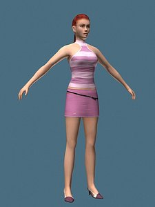 3d heel girl