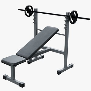 Incline Bench Press 3D model