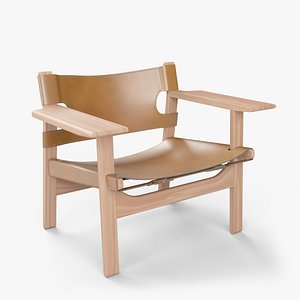 Spanish Chair by Borge Mogensen 3D model