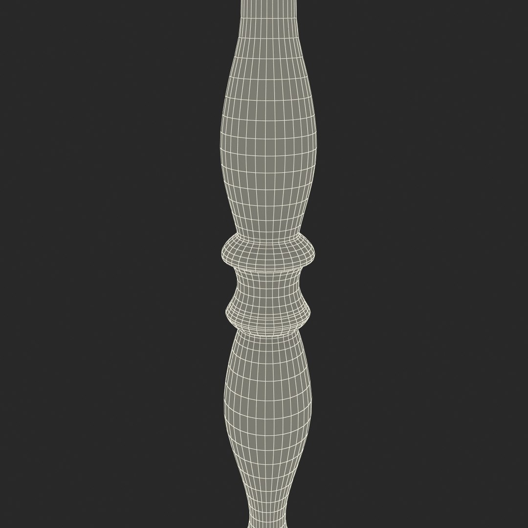 Wooden Spindle 3d Model