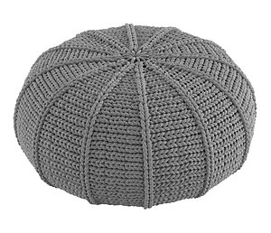 3D knitted pouf