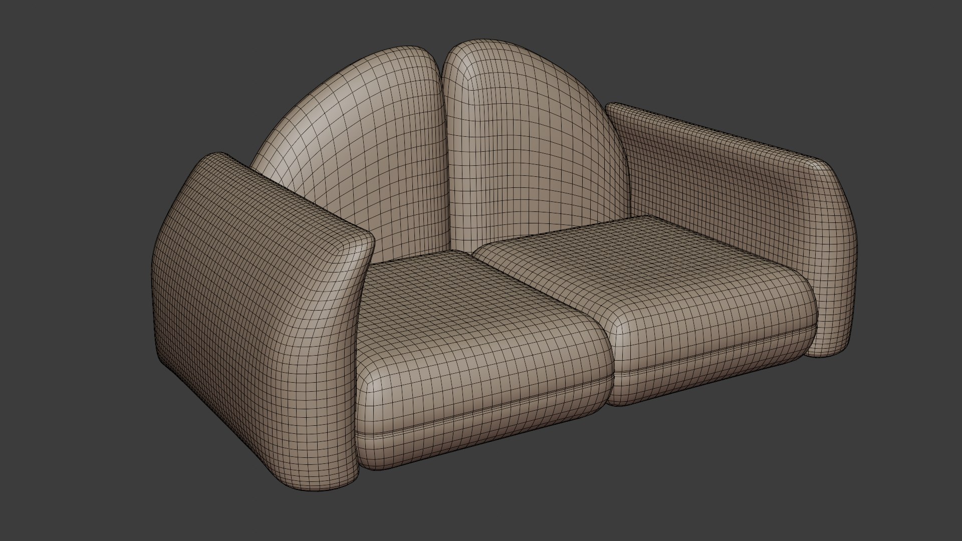 3D Contemporary Sofa With Creative Shape Model - TurboSquid 2267858