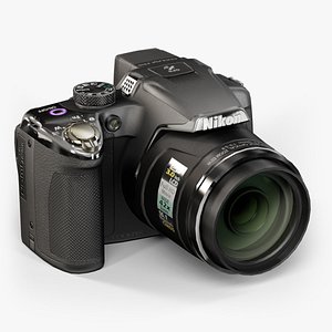 3dsmax low-poly nikon coolpix p510