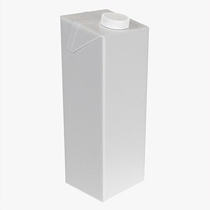 3D Juice cardboard 1000 ml packaging mockup