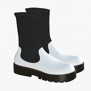 Leather Boots White Modern model