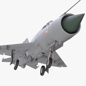 MiG-21 Bison Indian Air Force IAF Rigged 3D Model