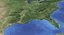 USA 3D Map with Alaska Hawaii