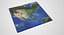 USA 3D Map with Alaska Hawaii