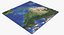 USA 3D Map with Alaska Hawaii