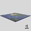 USA 3D Map with Alaska Hawaii