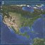 USA 3D Map with Alaska Hawaii