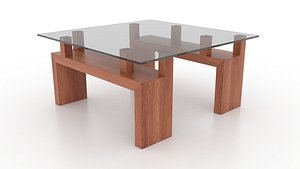 3d model viesso knar square coffee table