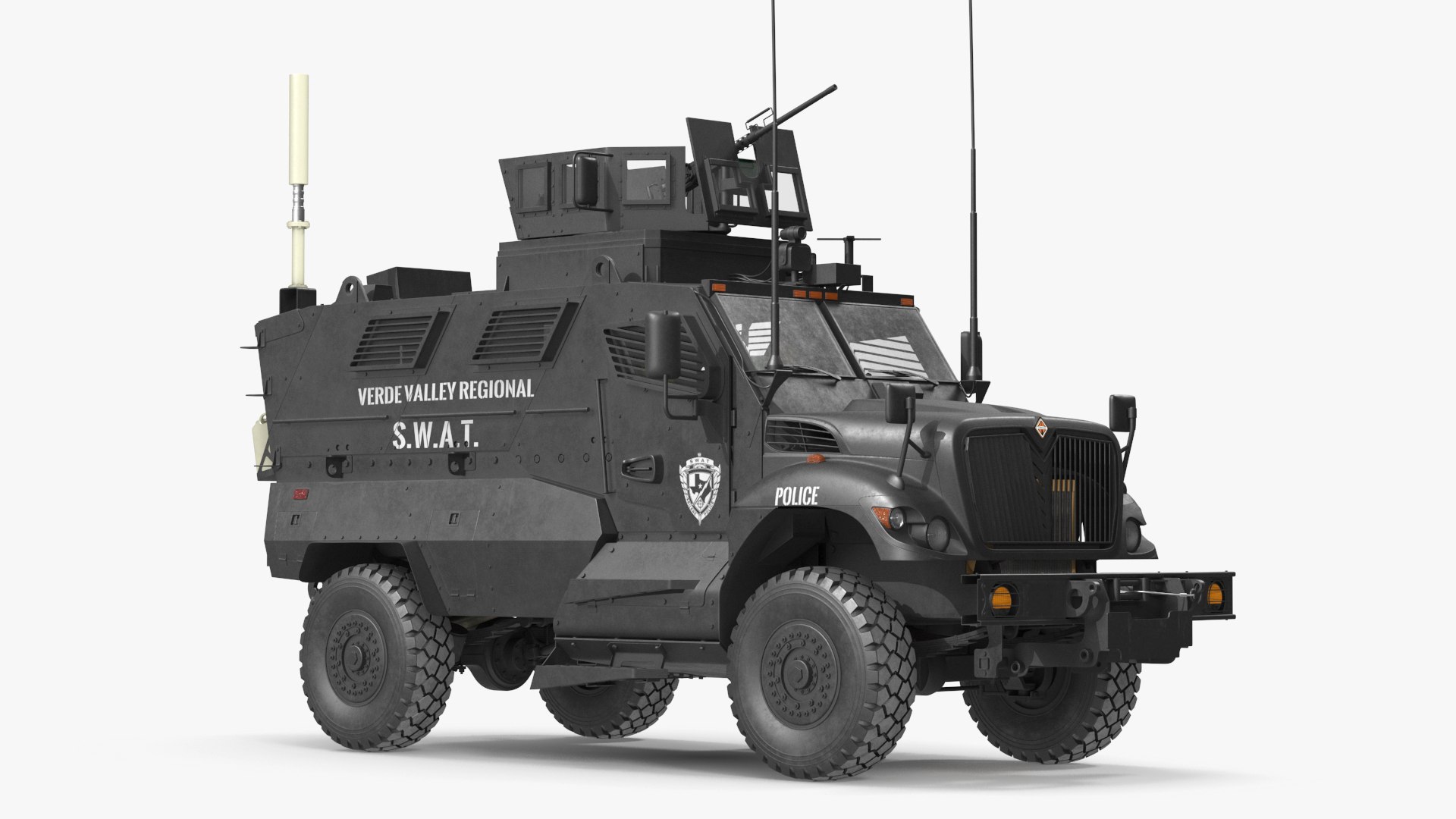 SWAT Vehicle International MaxxPro Simple Interior 3D - TurboSquid 2068513