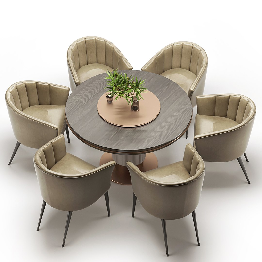 3D dining chair table model - TurboSquid 1668009