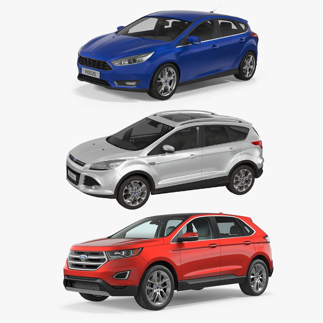 Ford Cars Collection 3D model preview