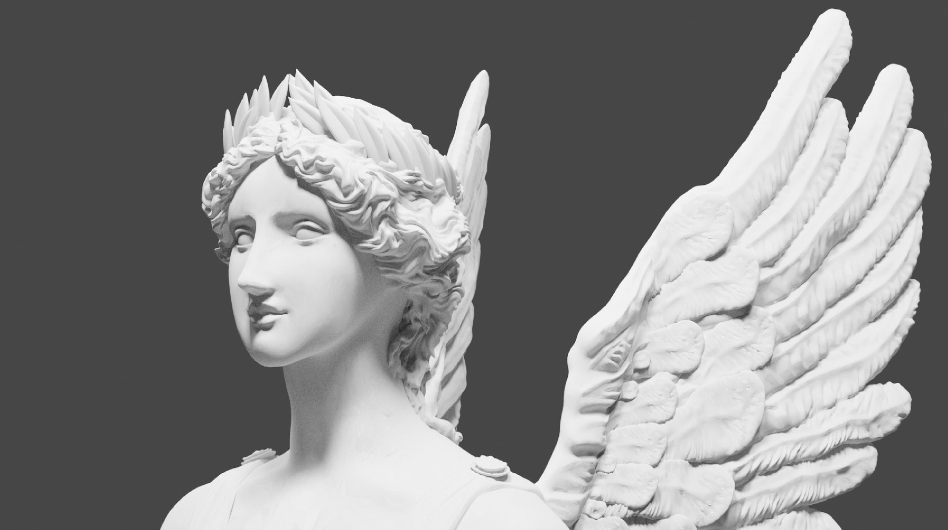 Greco Roman Angel 3D Model - TurboSquid 2201430