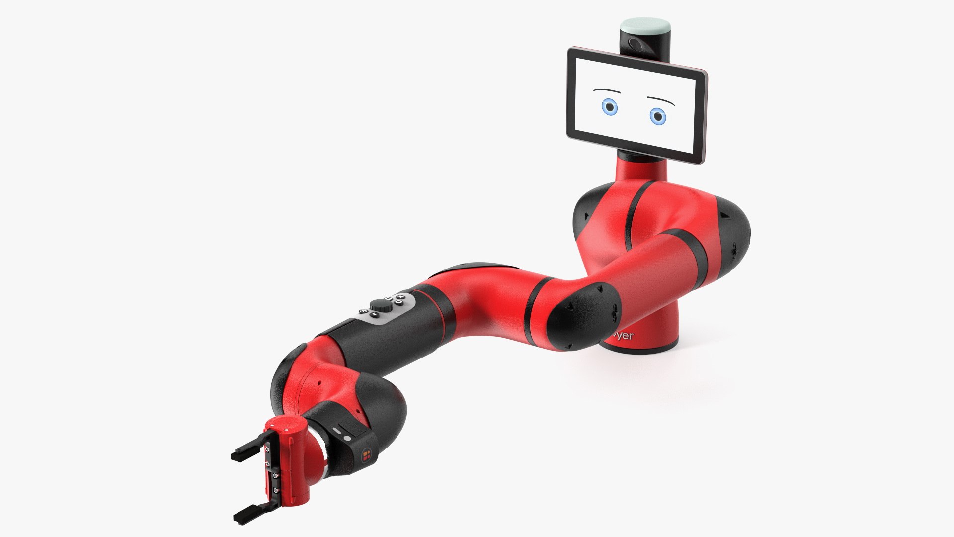Sawyer Black Edition Collaborative Robot Rigged for Modo 3D model preview