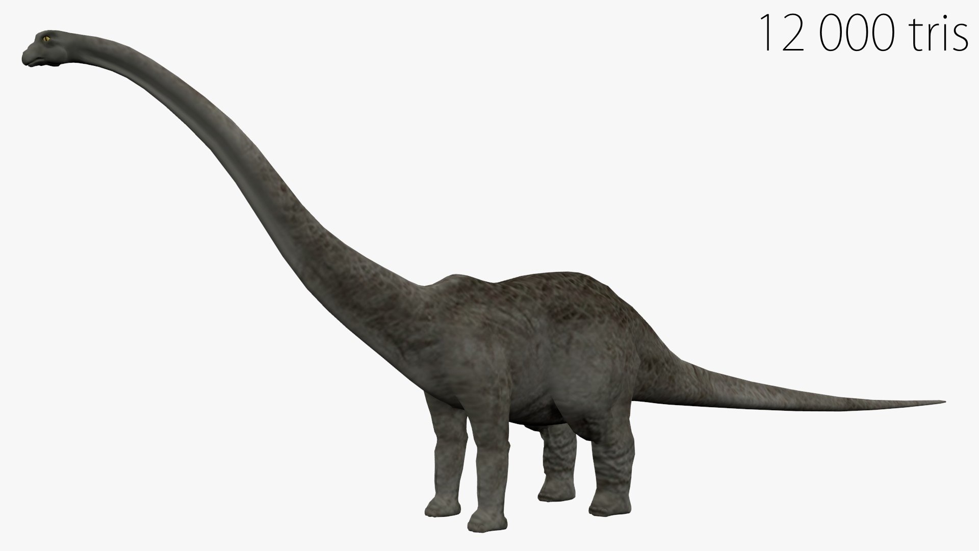 3ds Rigged Diclodocus Lod Levels