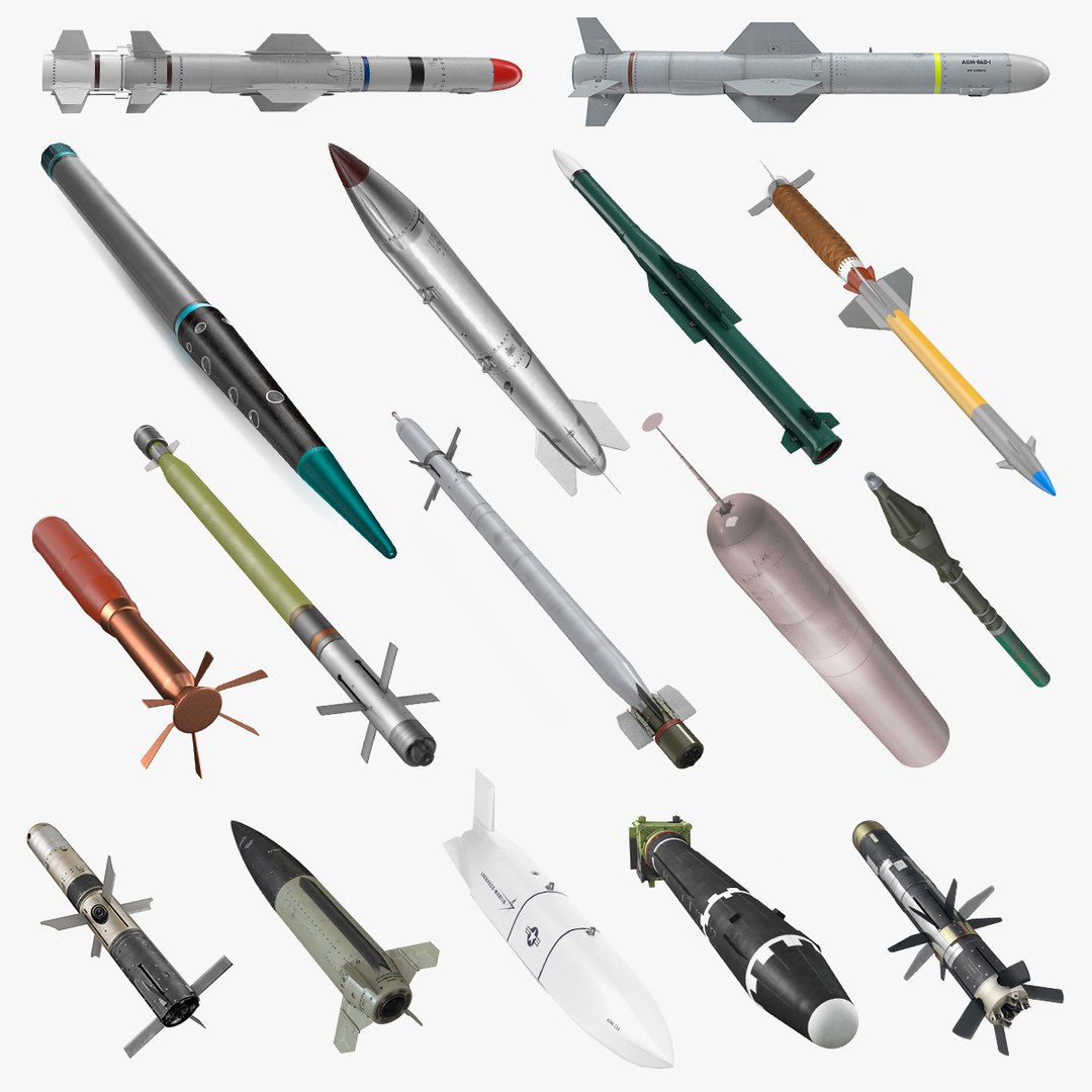 Millitary Missiles and Rockets Collection 7 3D model preview