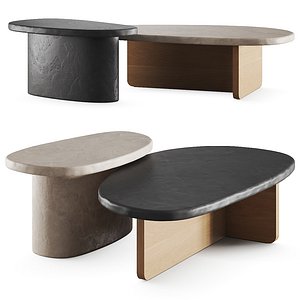 Louise Liljencrantz Ssu Smooth Carved Coffee Table