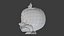 Personaje hibi naranja de baja poli con rigging