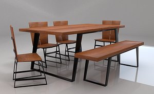 3D tiber solid wood seater