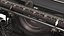 Vintage Mechanical Typewriter with Open Ribbon System Black