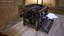 Vintage Mechanical Typewriter with Open Ribbon System Black