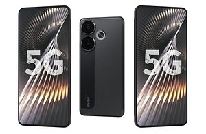 Xiaomi Redmi Turbo 3 5G Smoky Quartz Low Poly 3D model
