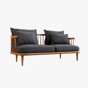 Fly Double Sofa V1 3D model