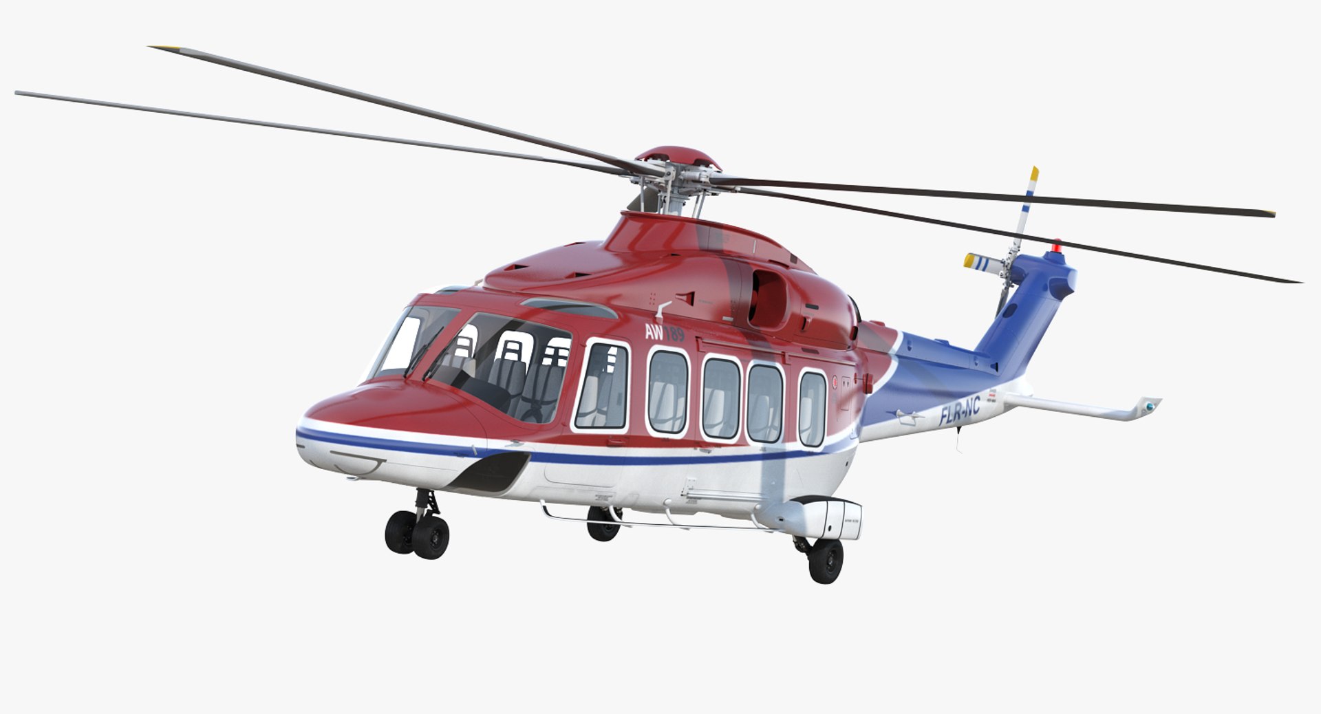 Agusta Westland AW189 3D model preview