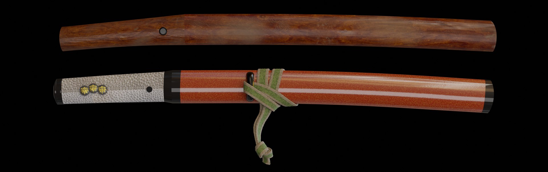 Japanese Sword Tando 3D Model - TurboSquid 1901230
