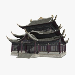 The attic of the grand palaces in ancient Asian architecture