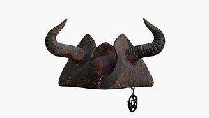3D Satanic Pirate Hat A05 - Fantasy Character Design