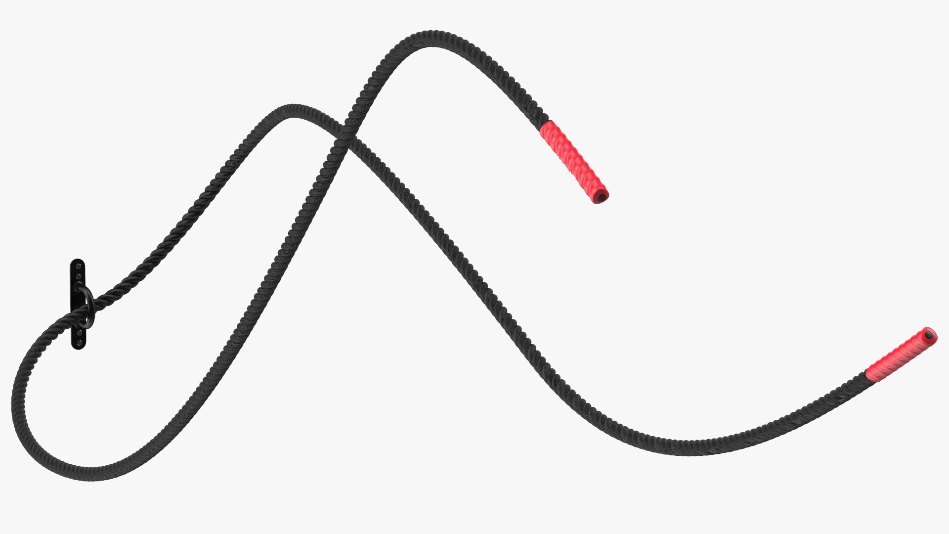 Pure2Improve Battle Rope with Wall Mount 3D model preview