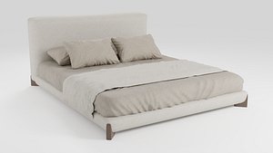 3D Bed in a stylish modern style