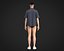 Mens camp collar shirt with top stitching