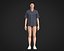 Mens camp collar shirt with top stitching
