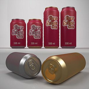 Beer  Soda can 330 ml 500 ml