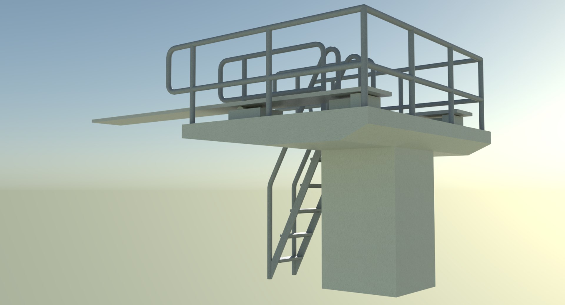 diving board 3d model