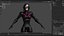 Personagem feminina de super-heroína para jogos - Black Mirage
